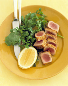 Monday's Leftovers: Tuna with Mustard Seed Crust